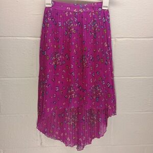 D-signed DISNEY Youth Girls LARGE 14/16 Purple Butteryfly‎ Skirt Asymmetric Long